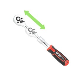 Рукоятка з храповим механізмом телескопічна, 72 зуба 1/4 