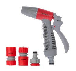 Пістолет-розпилювач для поливання з плавним регулюванням потоку води. + адаптер універсальний з внутрішньою різьбою 1/2