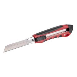 Ніж з відламним лезом 18 мм, металева напрямна, протиковзний корпус, подрібнювач INTERTOOL HT-0506