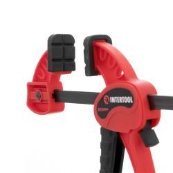 Струбцина автомат 100*30 мм, зусилля затиску до 10 кг INTERTOOL HT-6110