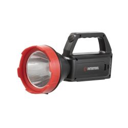 Ліхтар акумуляторний 1 LED + 1 COB, power bank, індикатор заряду, сонячна панель INTERTOOL LB-0107
