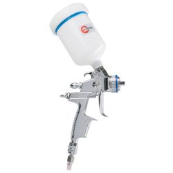 Фарбопульт пневматичний HVLP II професійний, форсунка 1,3 мм, верхній пластиковий бачок 600 мл, 2 бар INTERTOOL PT-0105