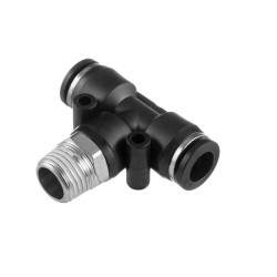 З'єднання цангове Т-подібне для поліуретанових та ін. шлангів 8*8 мм, 1/4