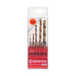 Набір свердел по металу HSS, 5 шт INTERTOOL SD-0005
