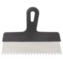 Шпатель зубчастий (нержавіючий) 250мм 6×6мм GRAD (8321365)