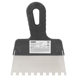 Шпатель зубчастий (нержавіючий) 150мм 8×8мм GRAD (8321335)